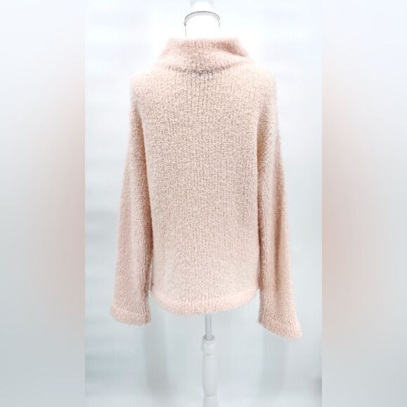White + Warren Sweater Pink Cashmere Wool  Blend Knit Cozy Size L - Picture 6 of 10